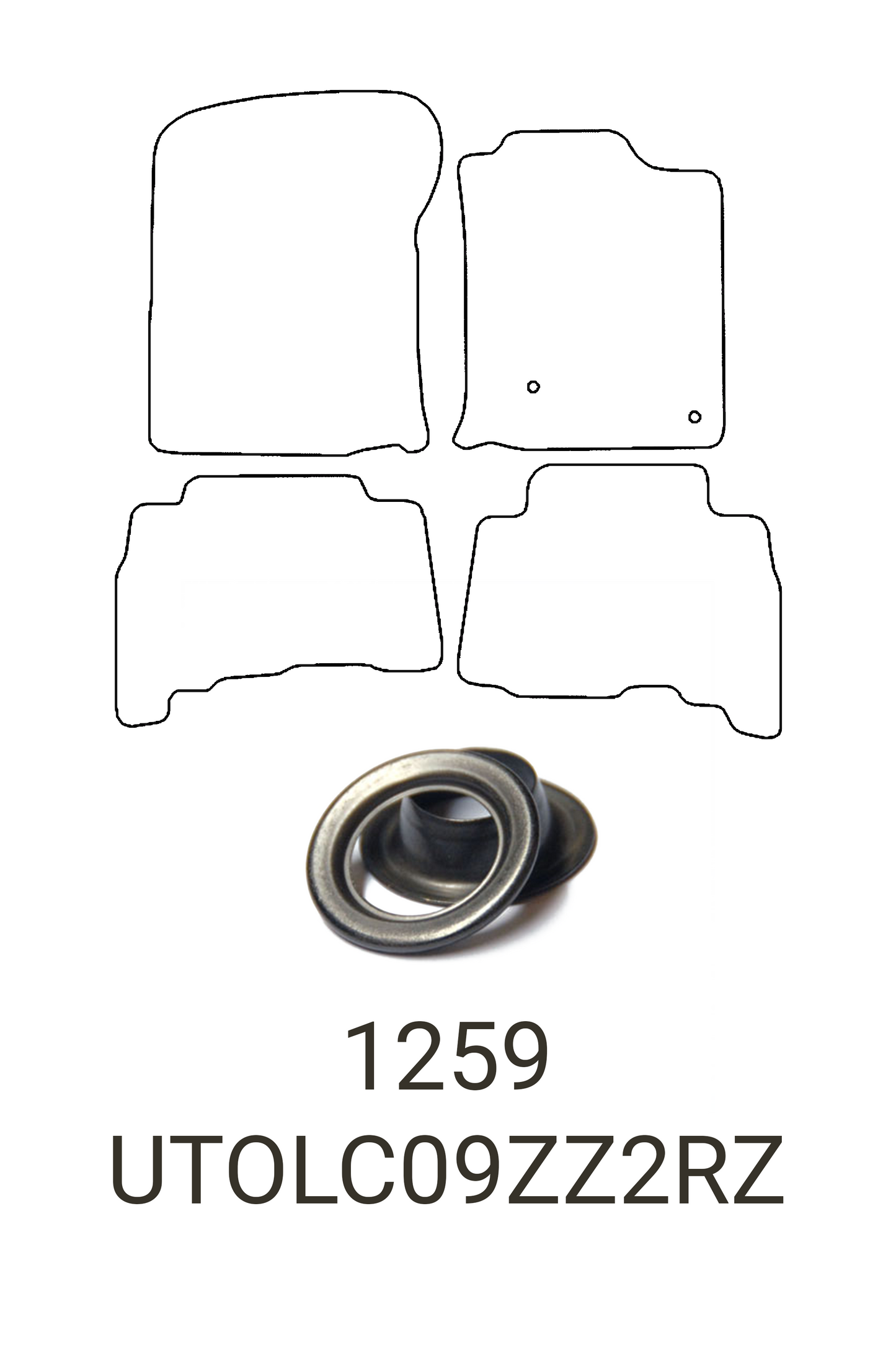 Toyota Land Cruiser 2009-2013 Tailored Rubber Mats