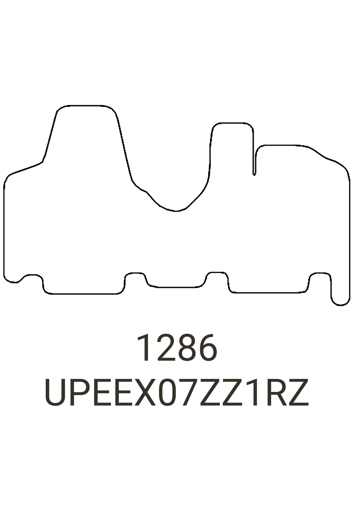 Peugeot Expert 2007-2016 Tailored Front Rubber Mat