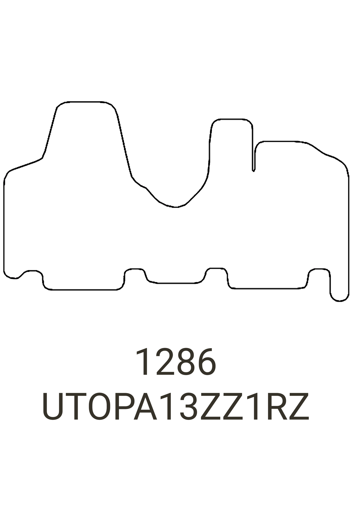 Toyota Proace 2013-2016 Tailored Front Rubber Mat