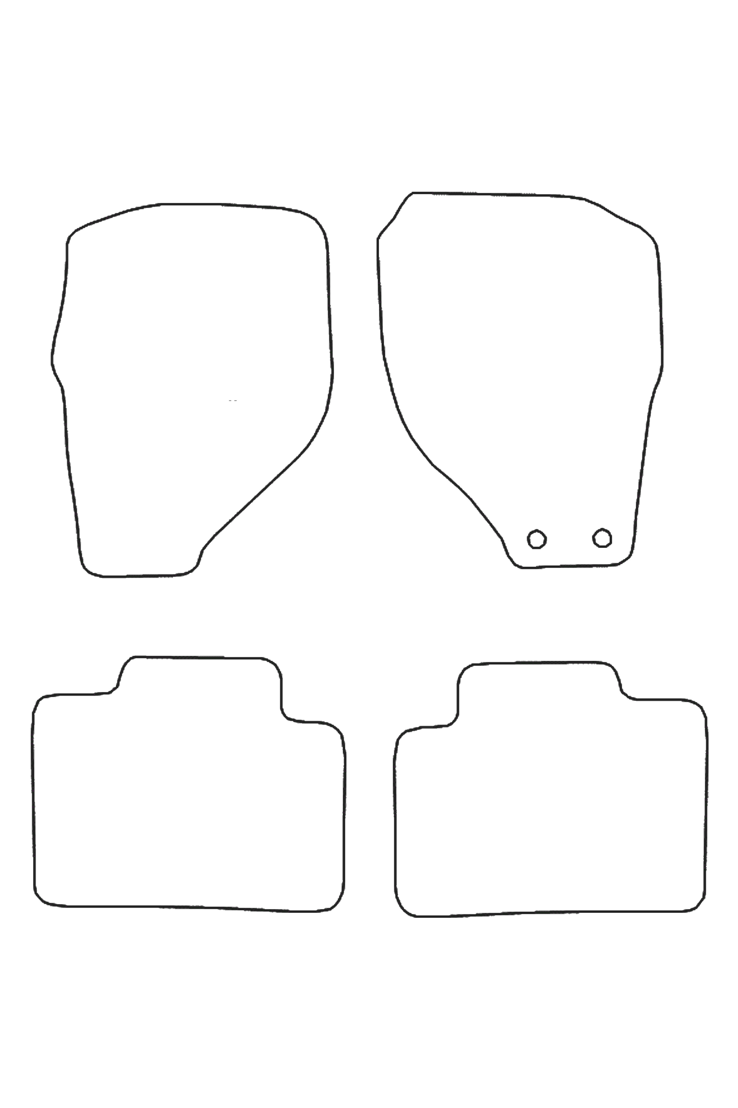 Isuzu Rodeo 2005-2012 Tailored Front & Rear Rubber Mats