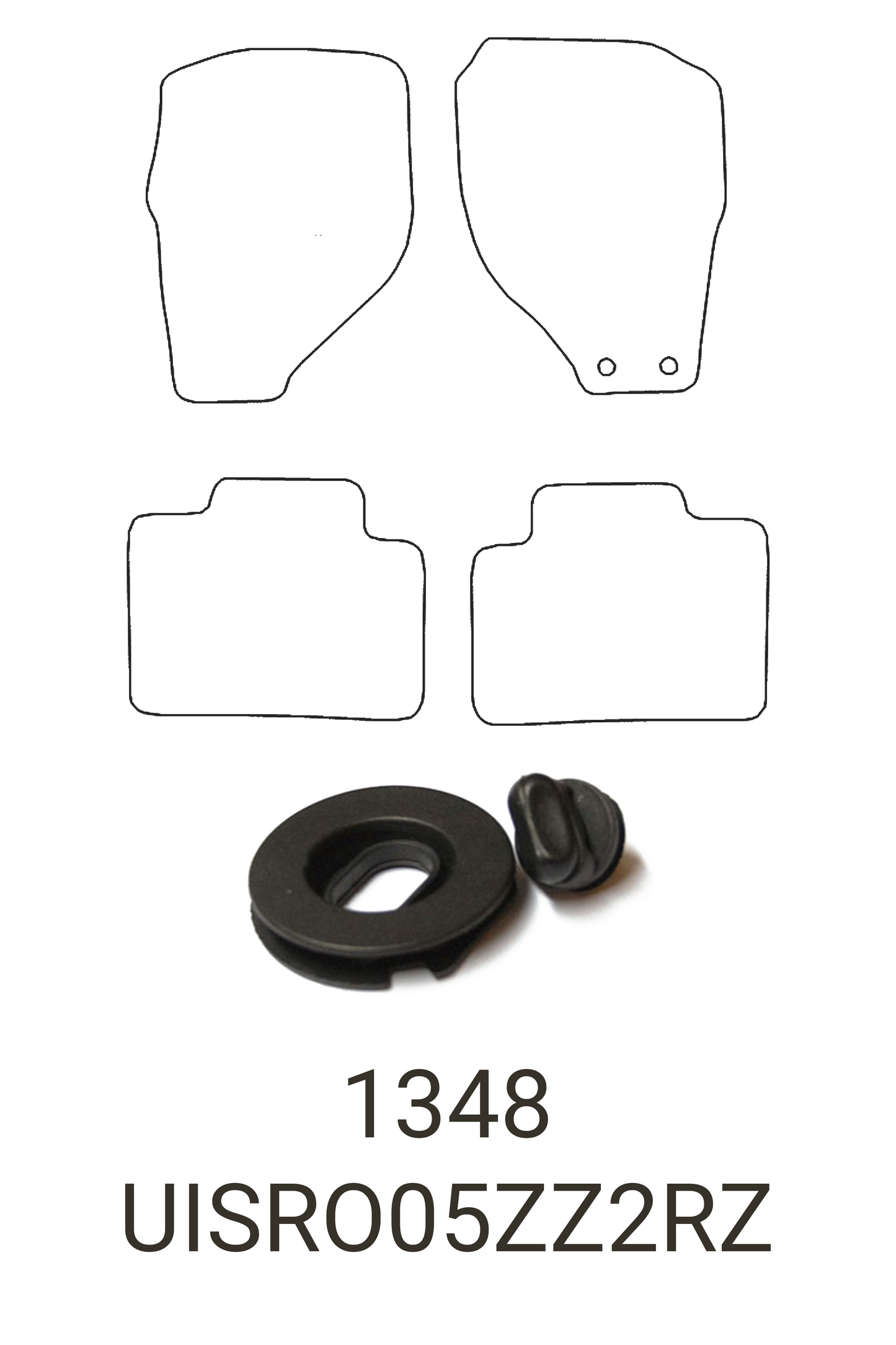 Isuzu Rodeo 2005-2012 Tailored Front & Rear Rubber Mats