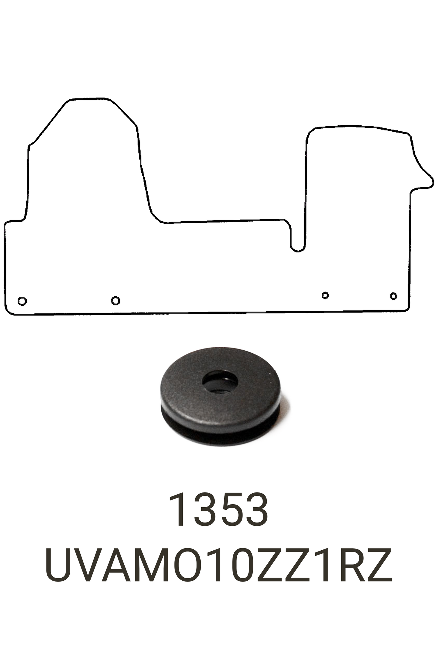 Vauxhall Movano 2010-2022 Tailored Front Rubber Mat