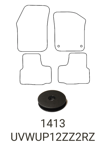 VW Volkswagen Up! 2012+ Tailored Rubber Mats