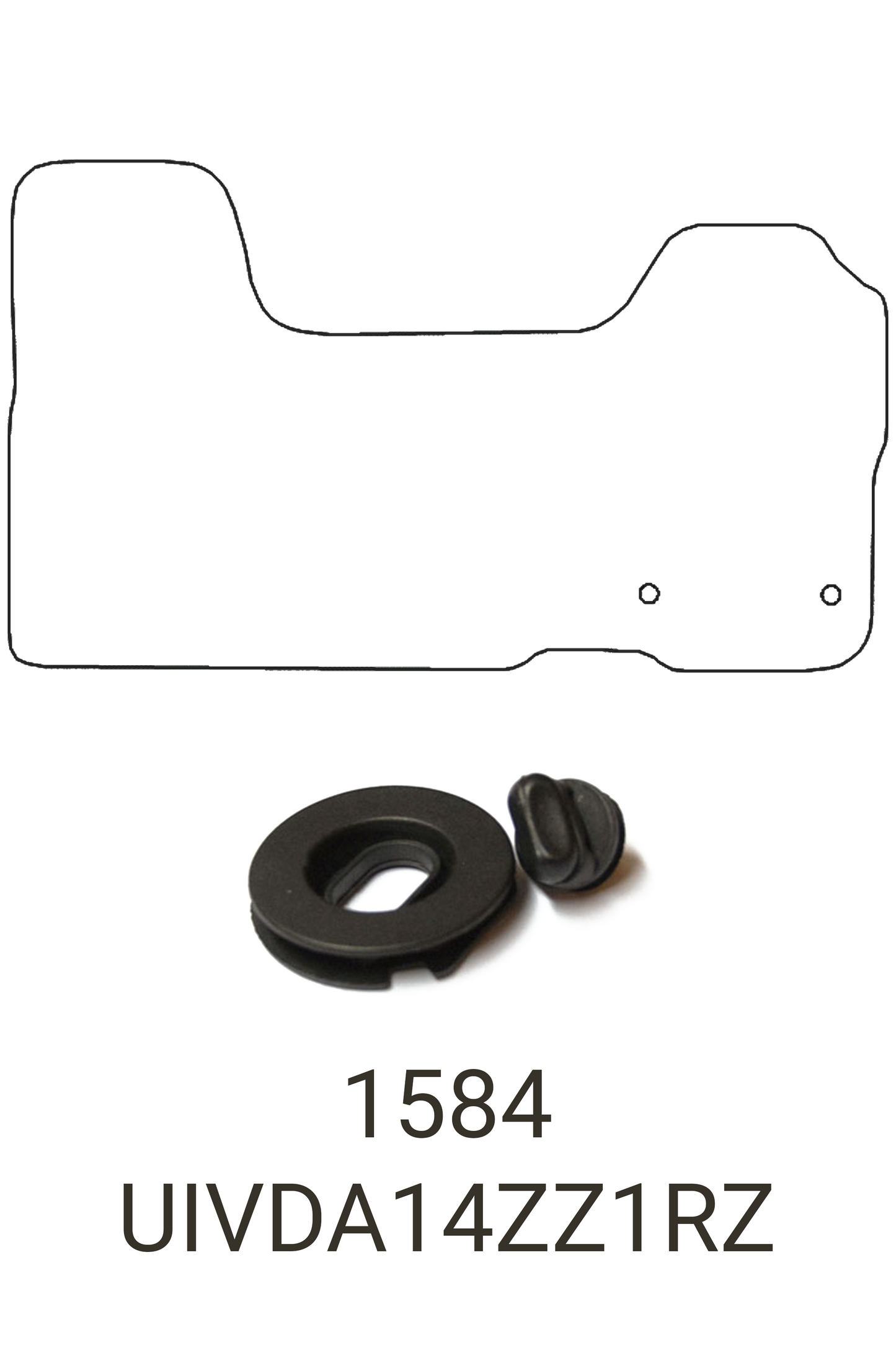 Iveco Daily 2014+ Tailored Front Rubber Mat