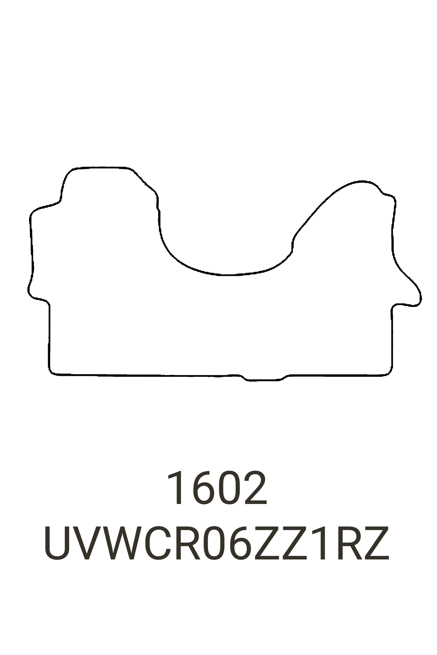 VW Volkswagen Crafter 2006-2017 Tailored Front Rubber Mat