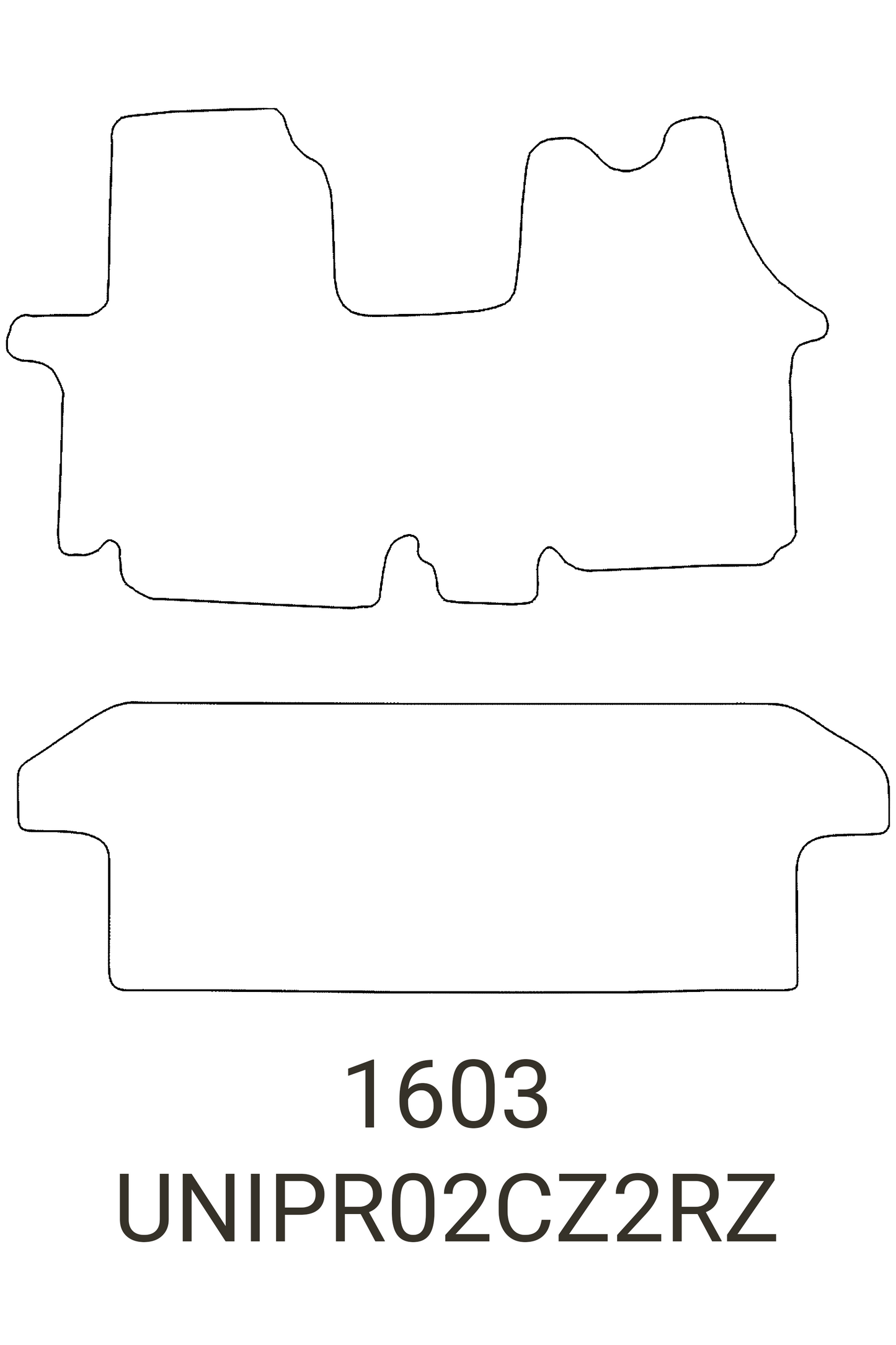 Nissan Primastar Crew Cab 2002-2014 Tailored Rubber Mats