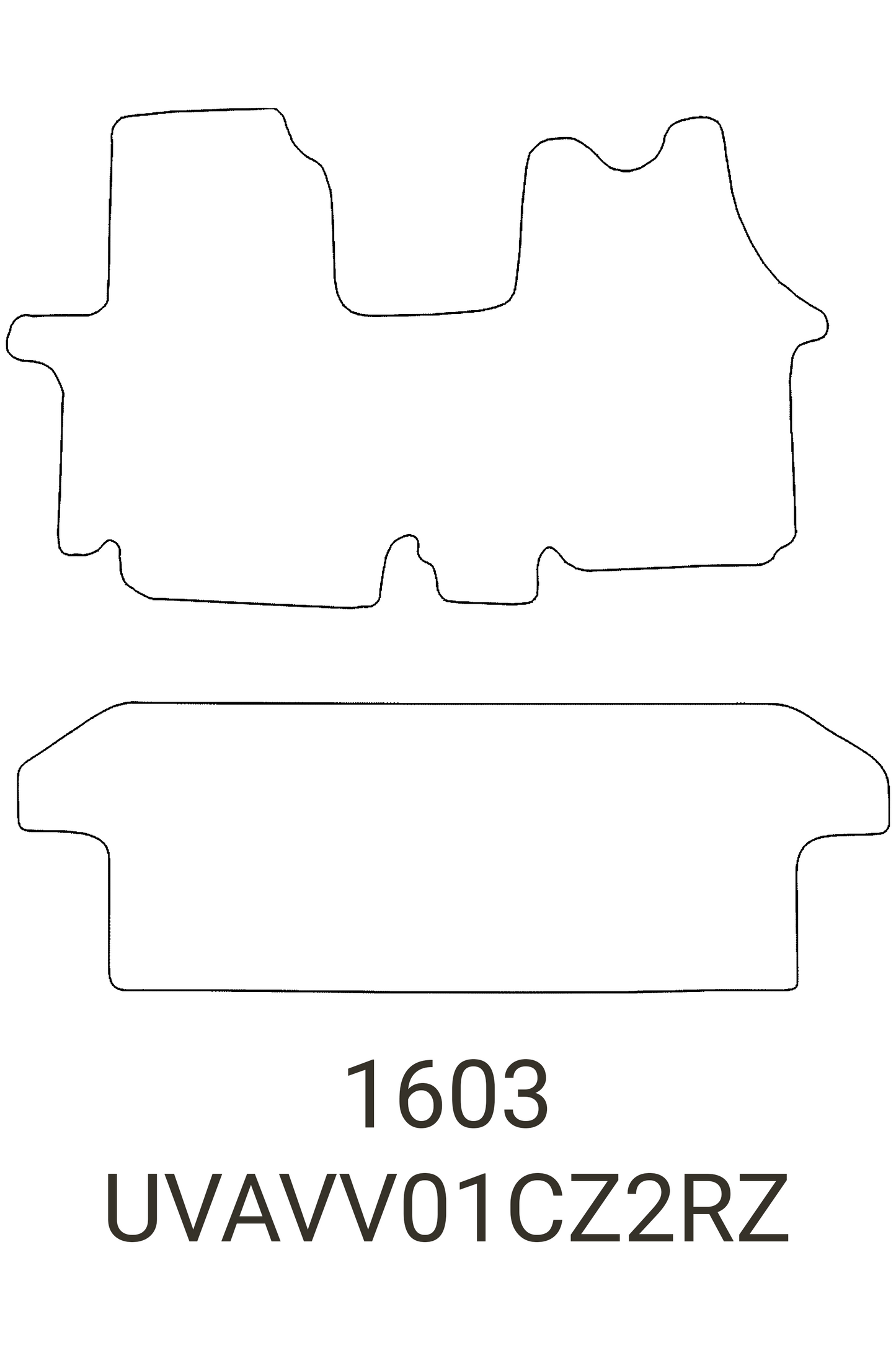 Vauxhall Vivaro Crew Cab 2001-2014 Tailored Rubber Mats