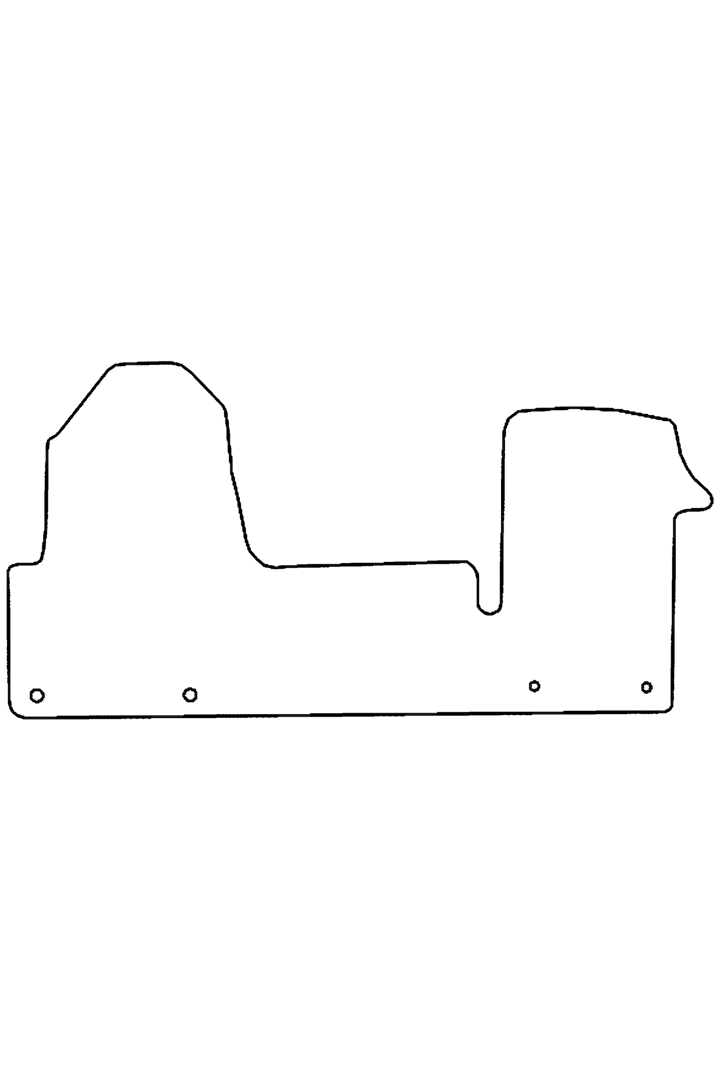 Renault Master 2010+ Tailored Front Rubber Mat