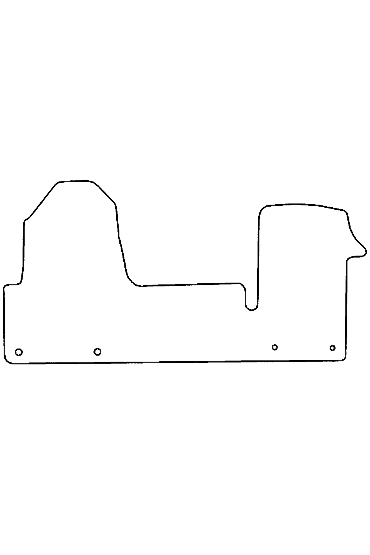 Nissan Interstar 2022+ Tailored Front Rubber Mat