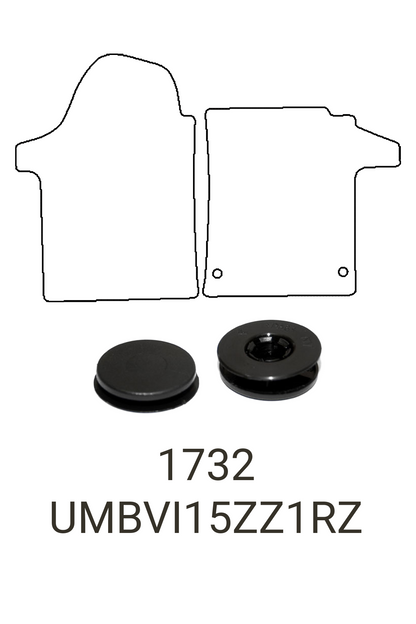 Mercedes-Benz Vito 2015+ Tailored Front Rubber Mats