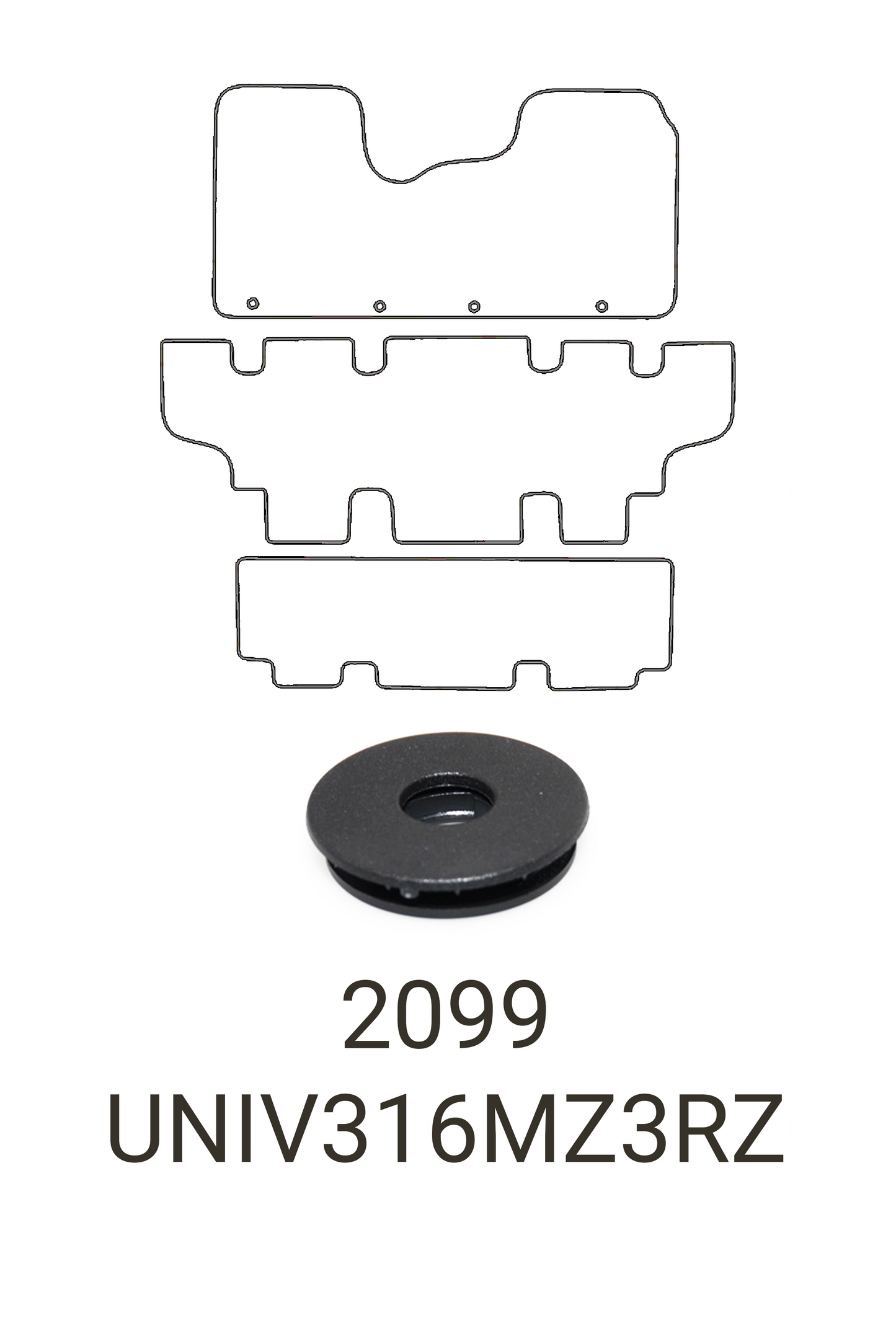 Nissan NV300 Combi 2016+ Tailored Rubber Mats