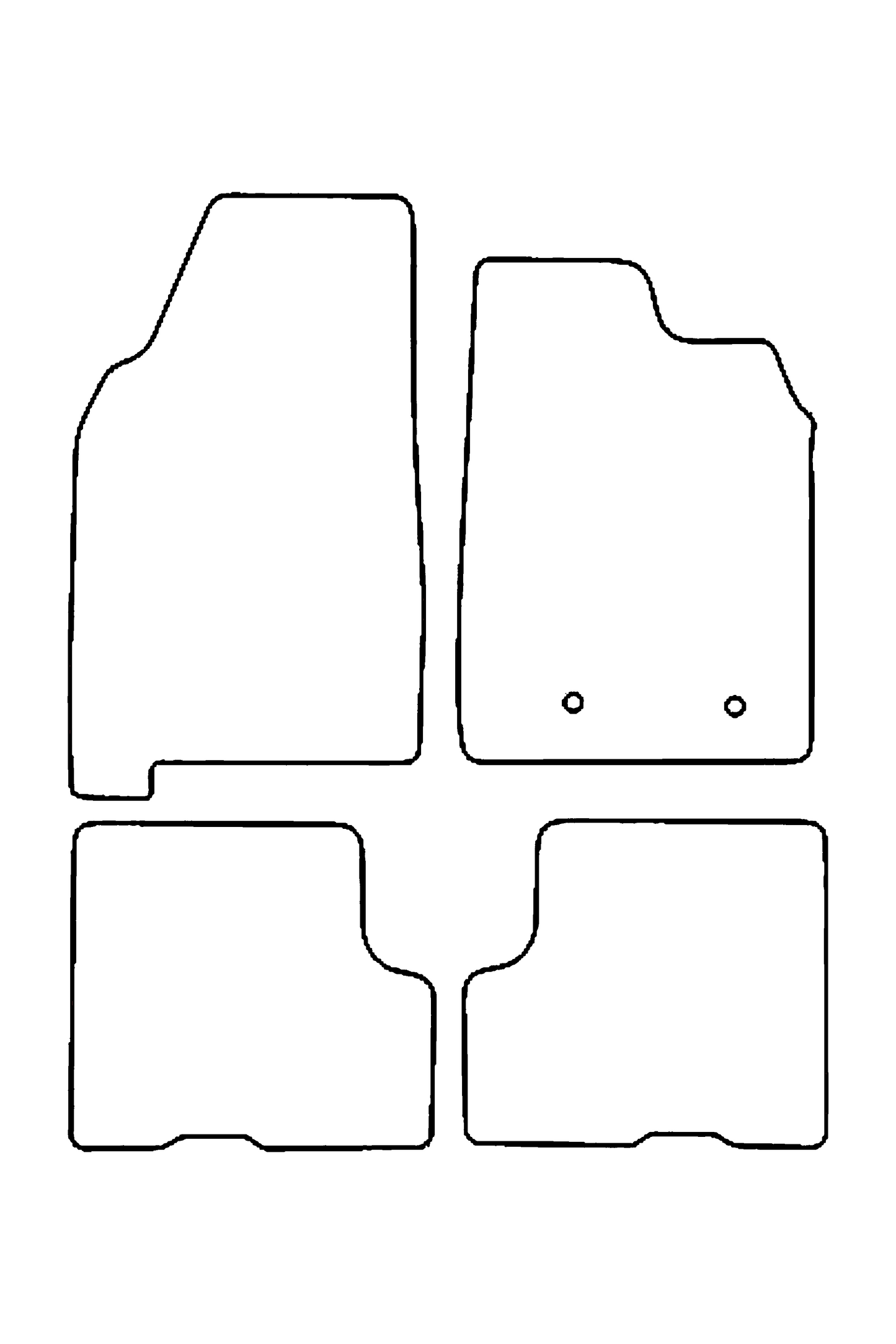 Dacia Duster 2018+ Tailored Front & Rear Rubber Mats