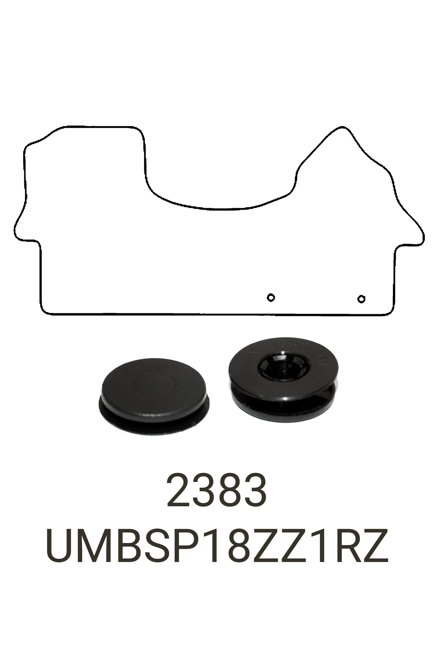 Mercedes-Benz Sprinter 2018+ Tailored Front Rubber Mat