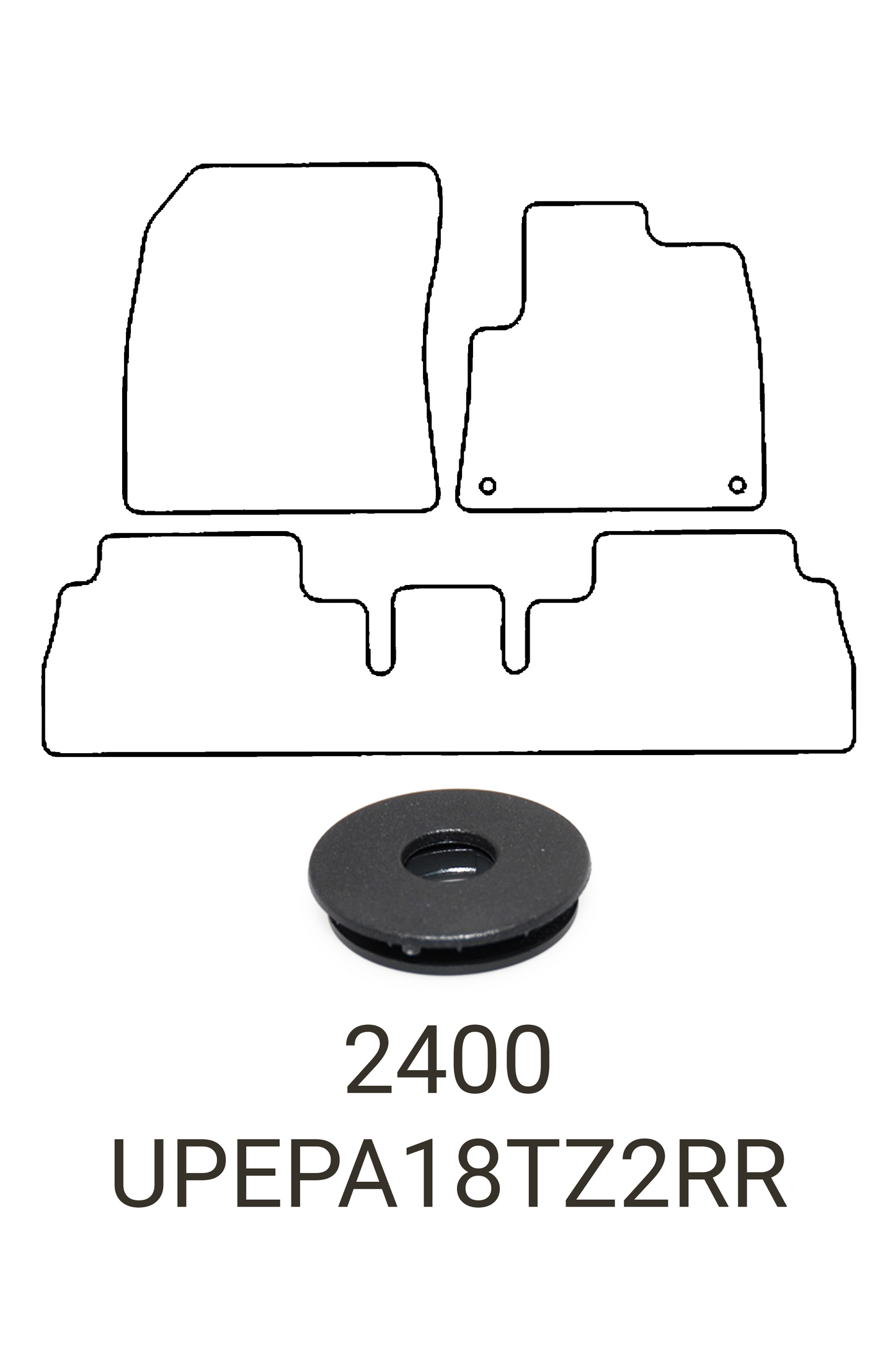 Peugeot Partner 2018+ Tailored Rubber Mats