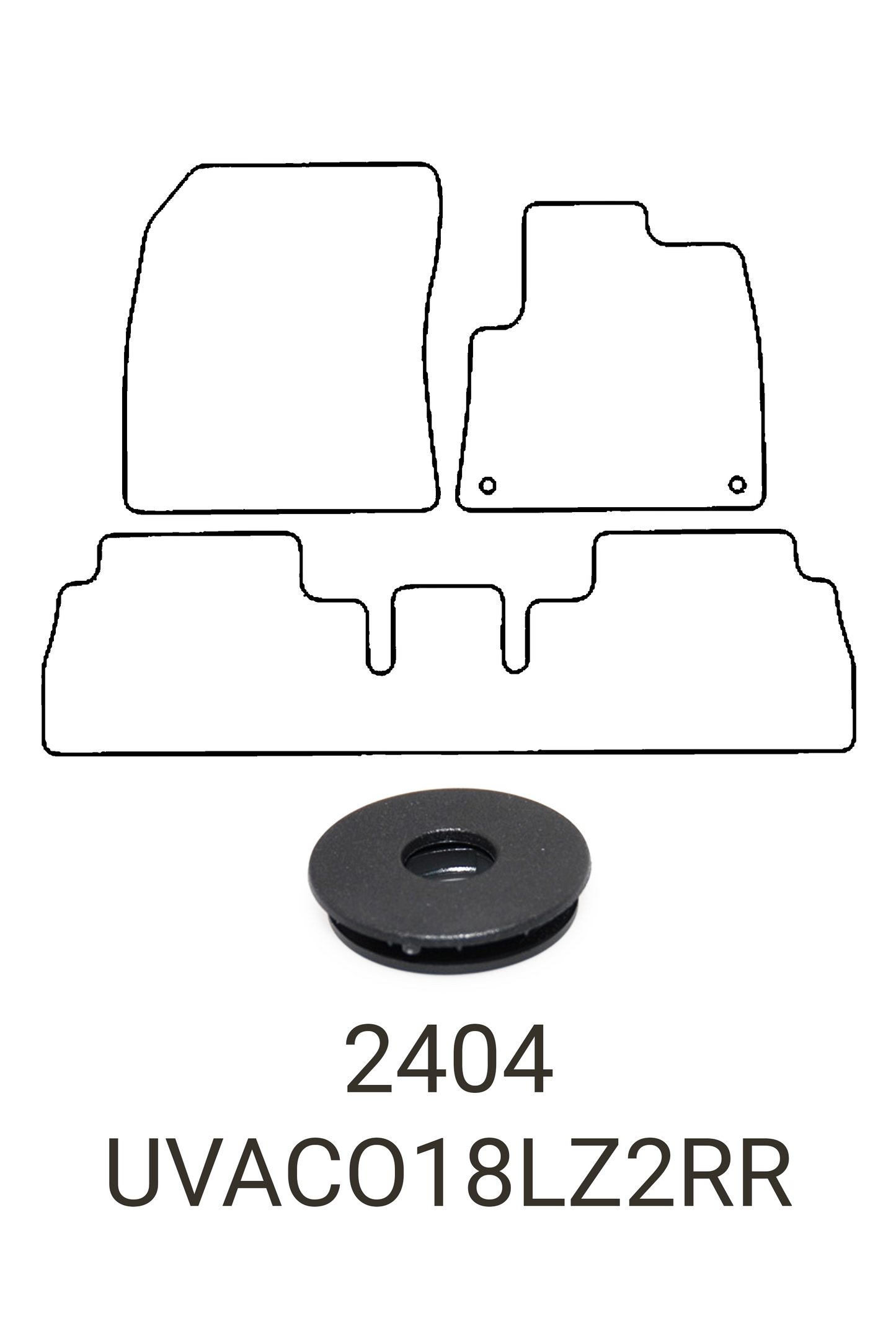 Vauxhall Combo 2018+ Tailored Rubber Mats