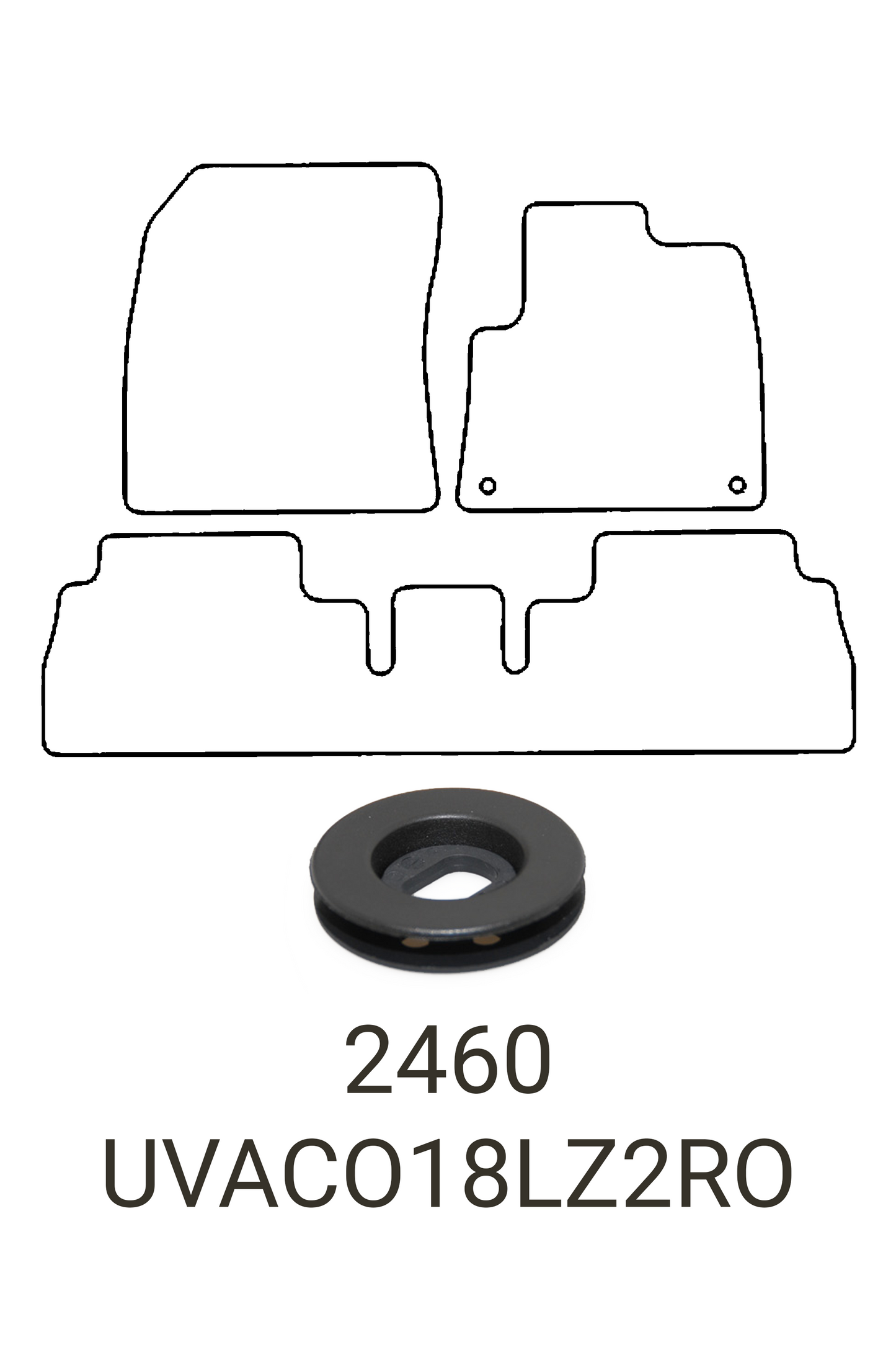 Vauxhall Combo 2018+ Tailored Rubber Mats