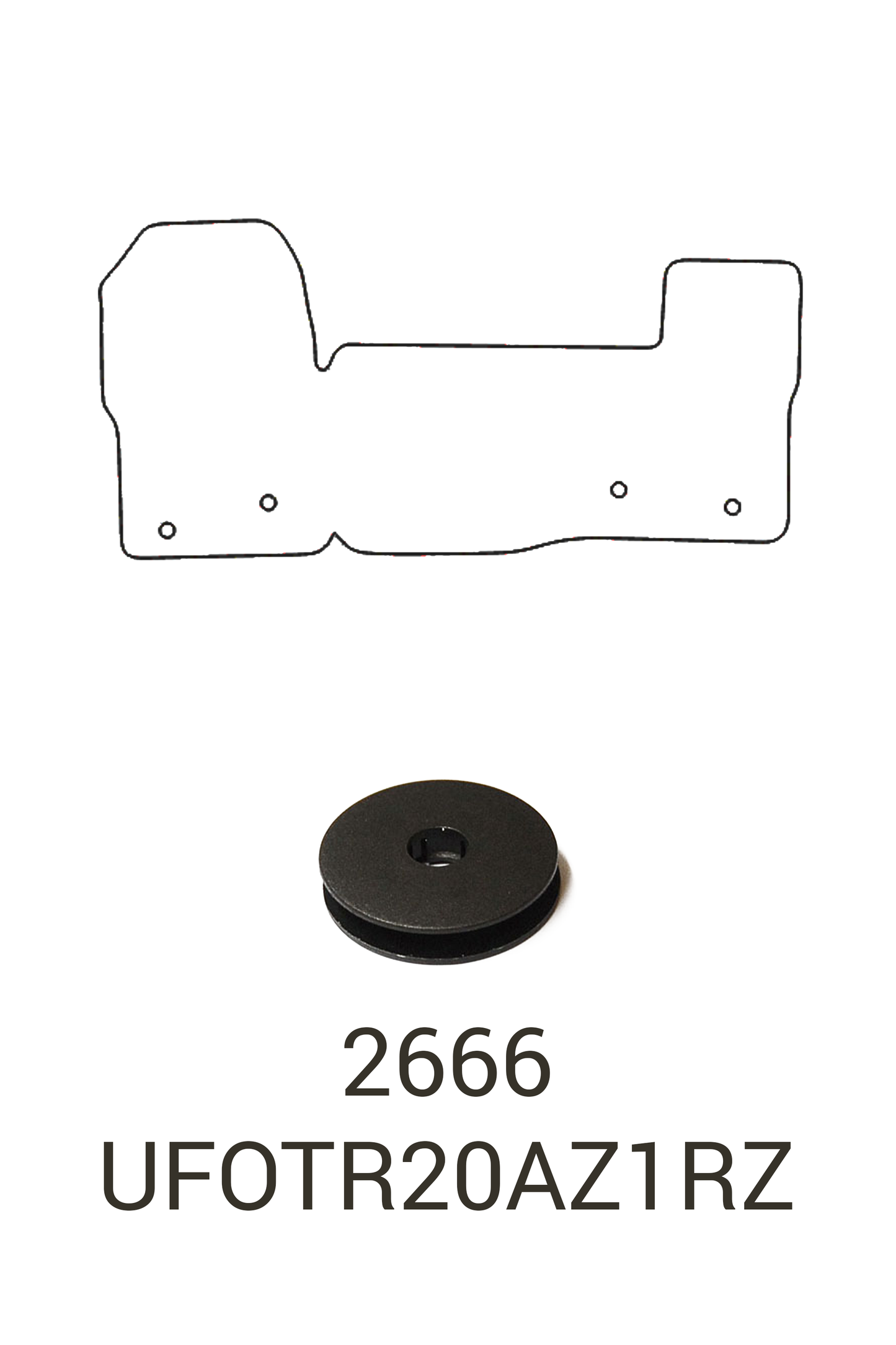 Ford Transit 2020+ Tailored Front Rubber Mats