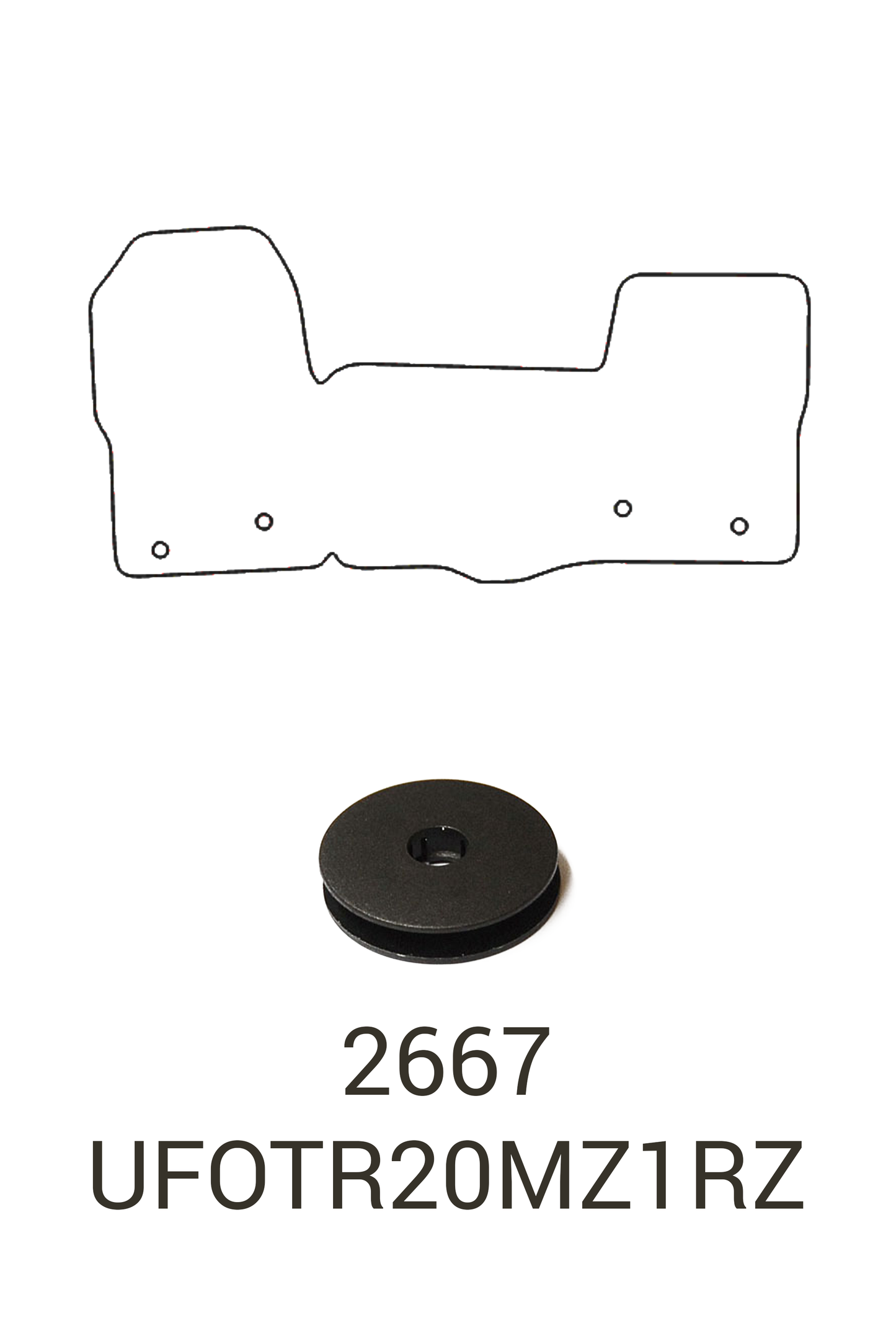 Ford Transit 2020+ Tailored Front Rubber Mats