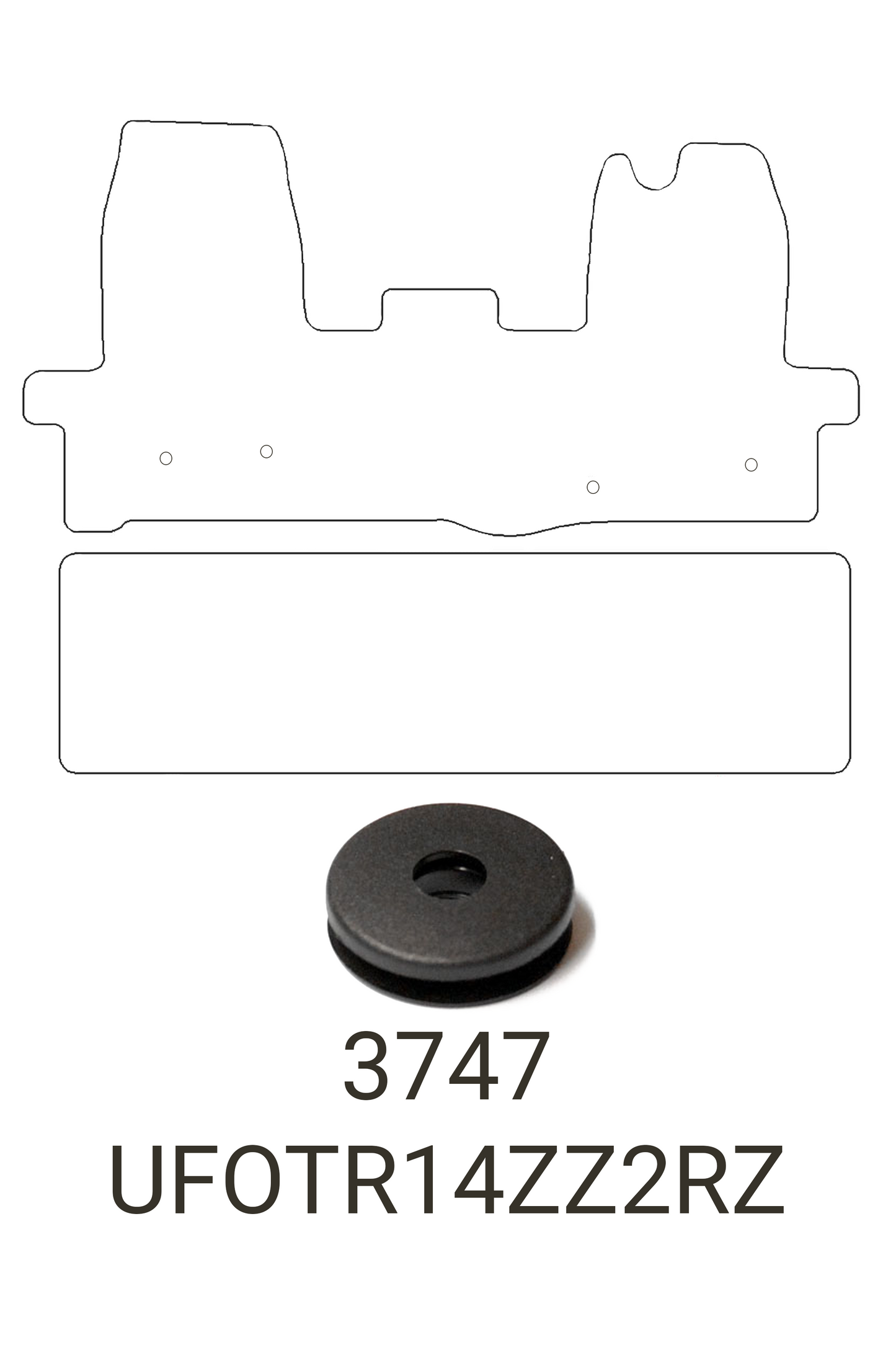 Ford Transit 2014-2020 Tailored Crew Cab Rubber Mats