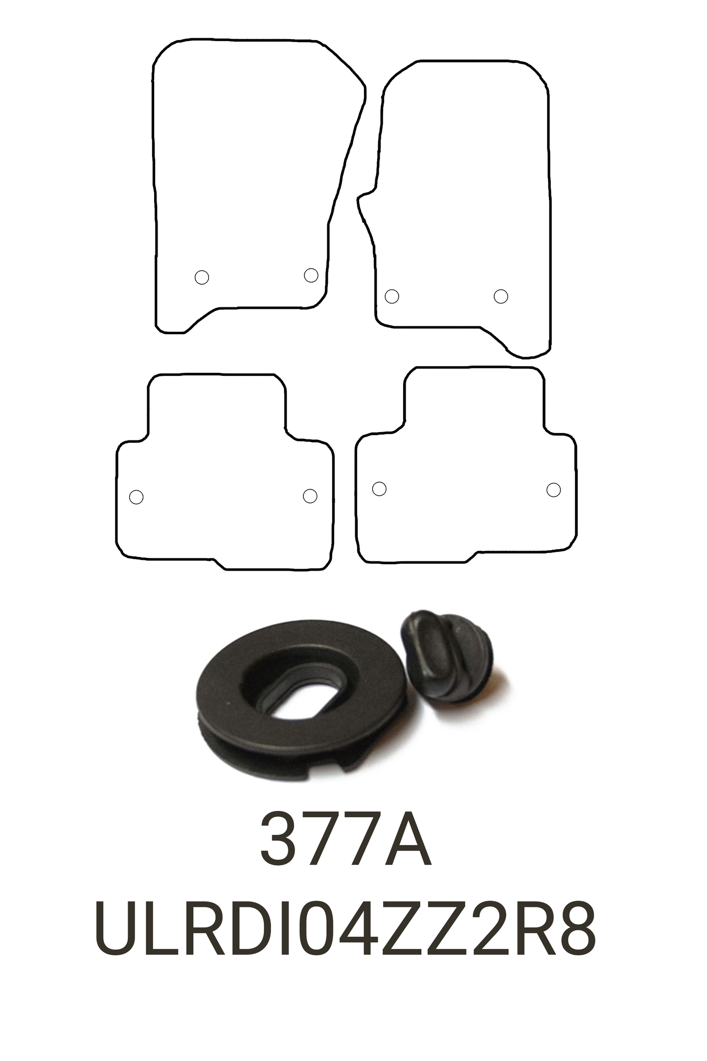 Land Rover Discovery Series 3 Tailored Rubber Mats