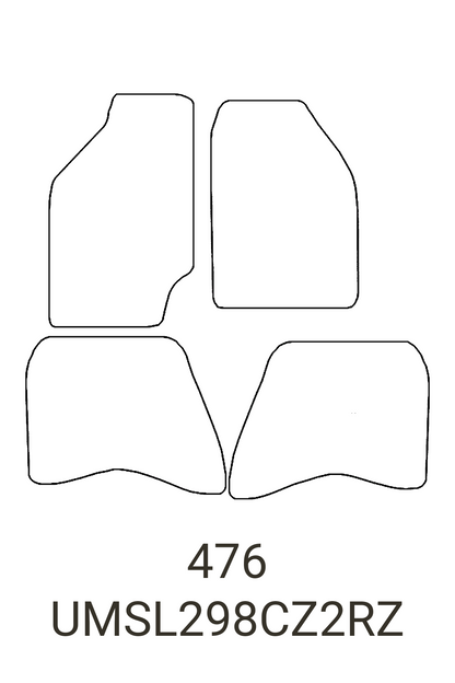 Mitsubishi L200 1996-2006 Tailored Front & Rear Rubber Mats