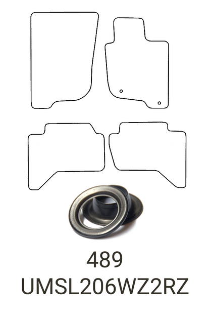 Mitsubishi L200 2006-2015 Tailored Front & Rear Rubber Mats