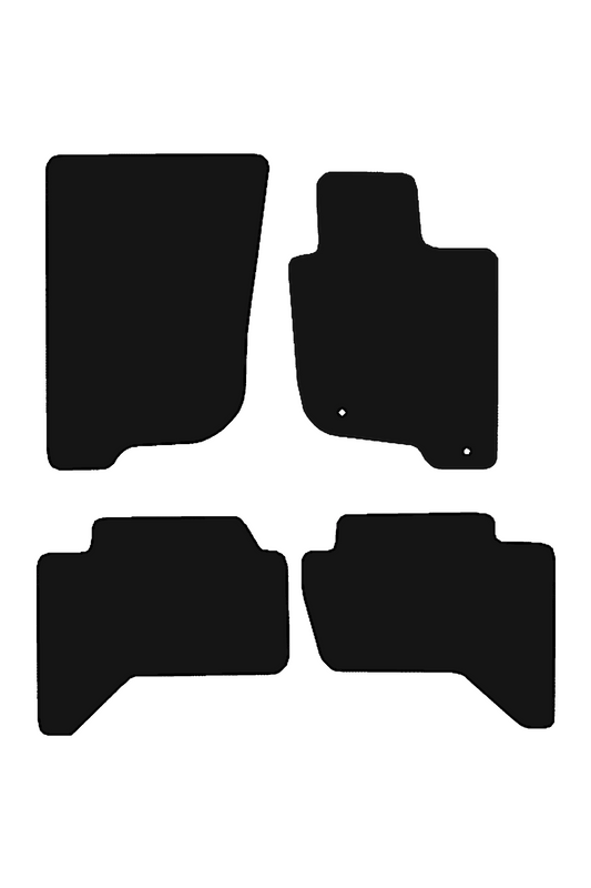 Mitsubishi L200 2006-2015 Tailored Front & Rear Rubber Mats