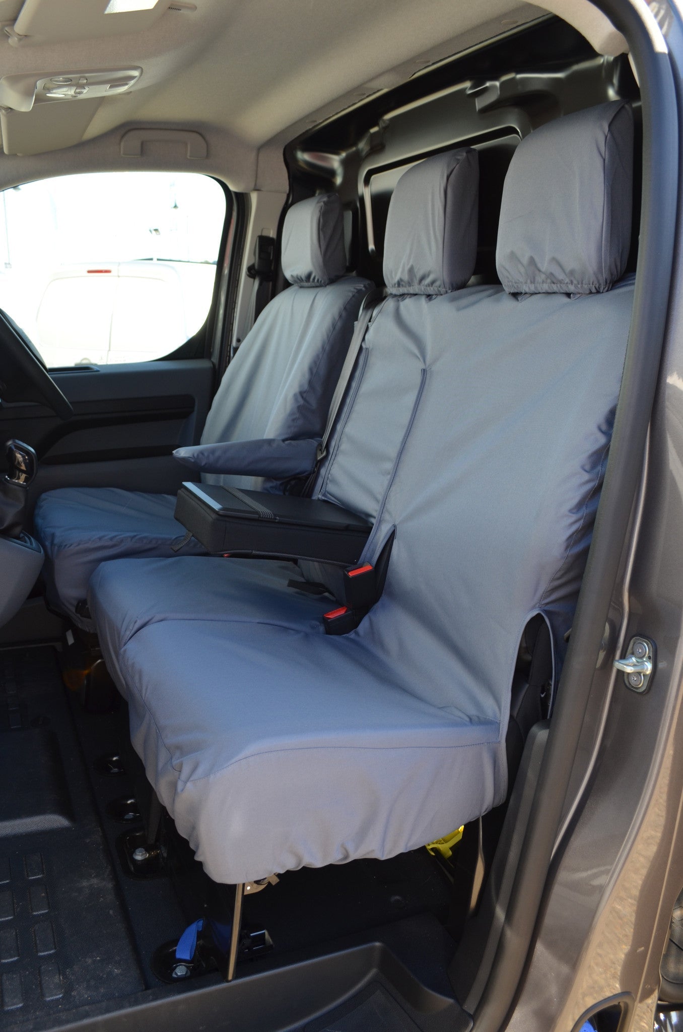 Citroen Dispatch 2016 Onwards Seat Covers Grey / Enterprise Model (With Worktray) Seat Covers 4 Vans Ltd