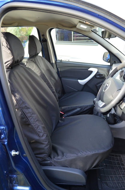 Dacia Duster 2013 - 2018 Tailored Seat Covers Black / Front Seat Covers Seat Covers 4 Vans Ltd