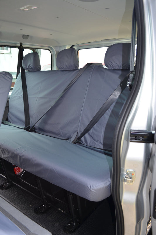 Vauxhall Vivaro Combi 2001 - 2006 Seat Covers Grey / 3rd Row Bench Seat Covers 4 Vans Ltd