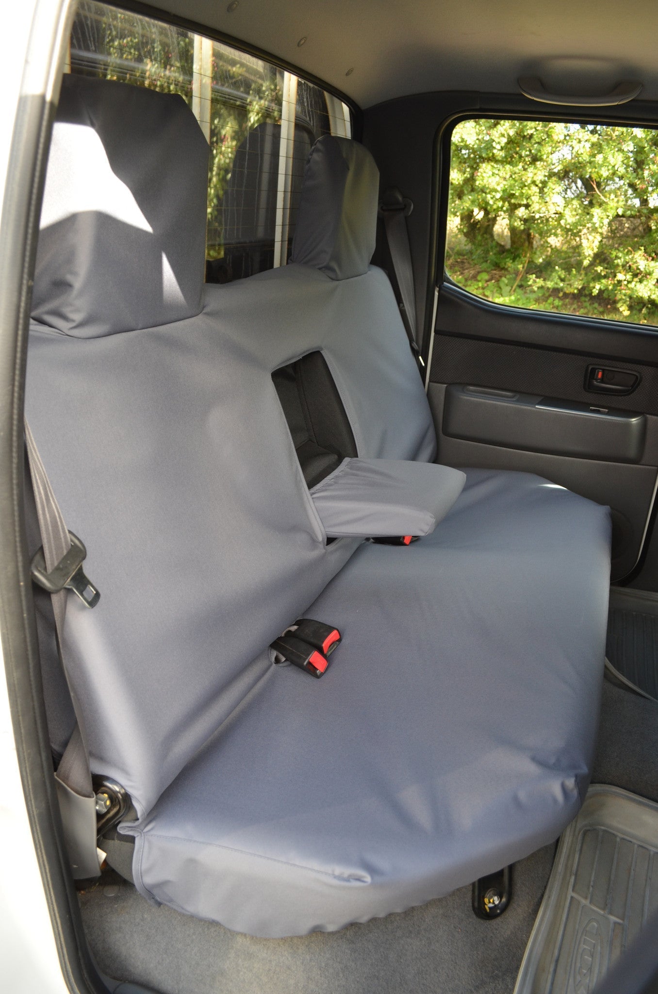 Ford Ranger 2006 to 2012 Seat Covers Rear Seat Cover / Grey Seat Covers 4 Vans Ltd