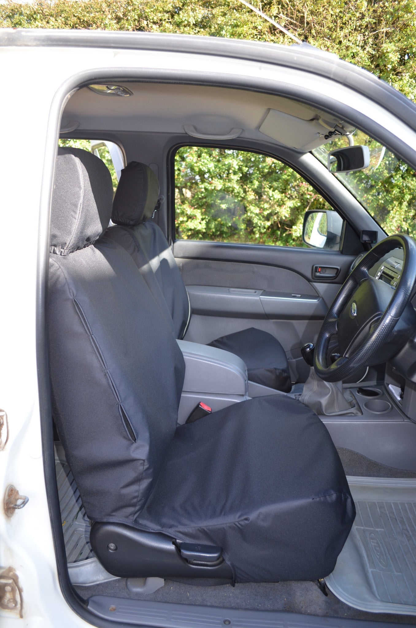 Ford Ranger 2006 to 2012 Seat Covers Front Pair Seat Covers / Black Seat Covers 4 Vans Ltd