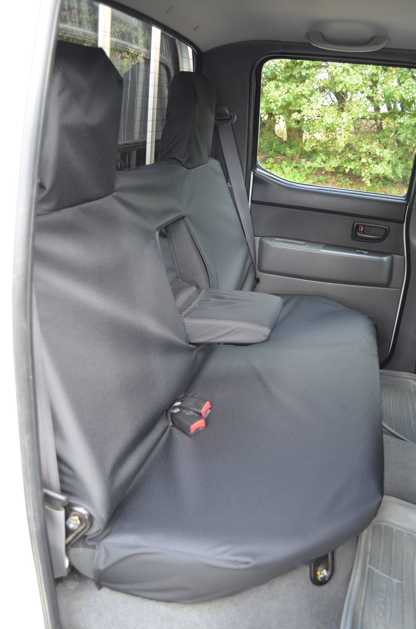 Ford Ranger 2006 to 2012 Seat Covers Rear Seat Cover / Black Seat Covers 4 Vans Ltd