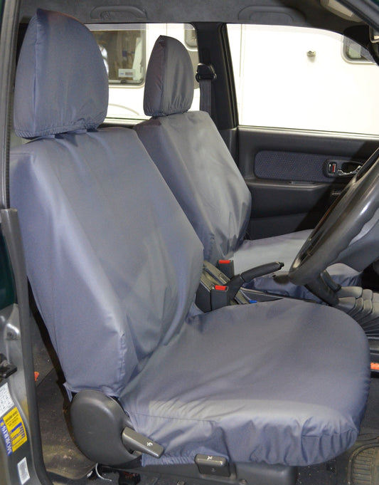 Mitsubishi L200 Double Cab (1998 to 2006) Tailored Seat Covers Front Seats / Grey Seat Covers 4 Vans Ltd