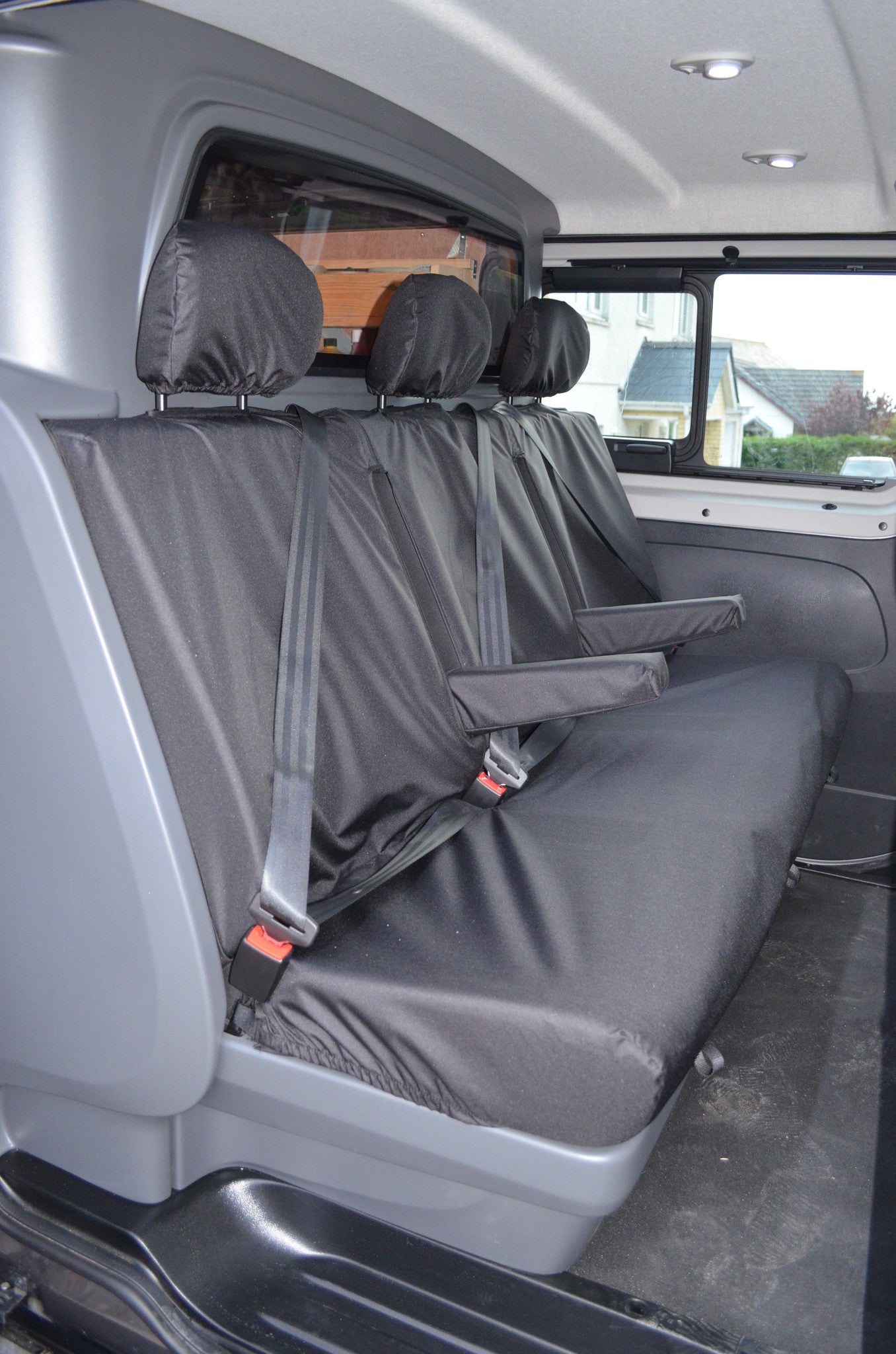 Renault Trafic Sport and Business+ Crew Van 2014+ Tailored Rear Seat Covers  Seat Covers 4 Vans Ltd