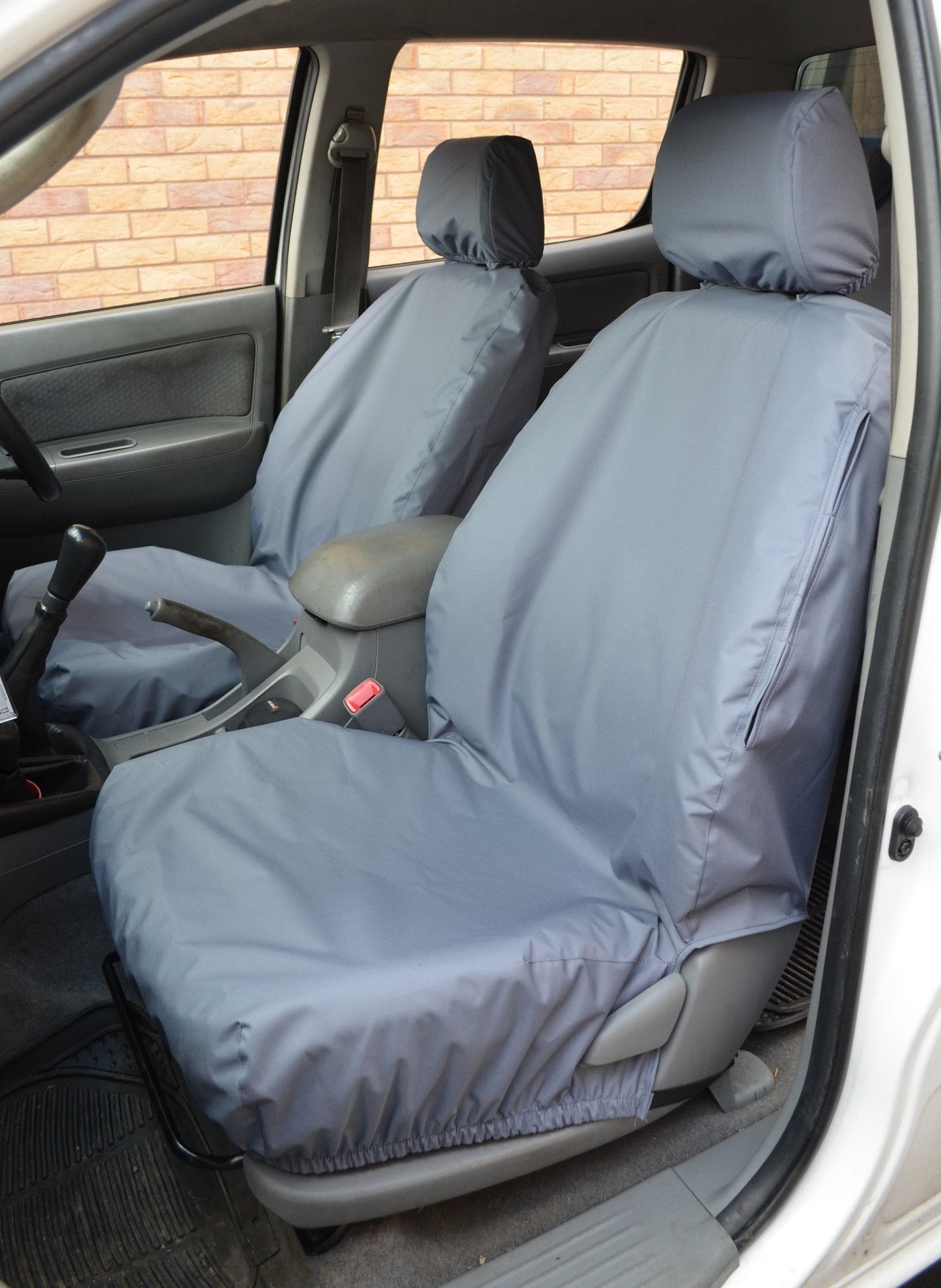 Toyota Hilux Invincible 2005 - 2016 Seat Covers Front Pair Seat Covers / Grey Seat Covers 4 Vans Ltd