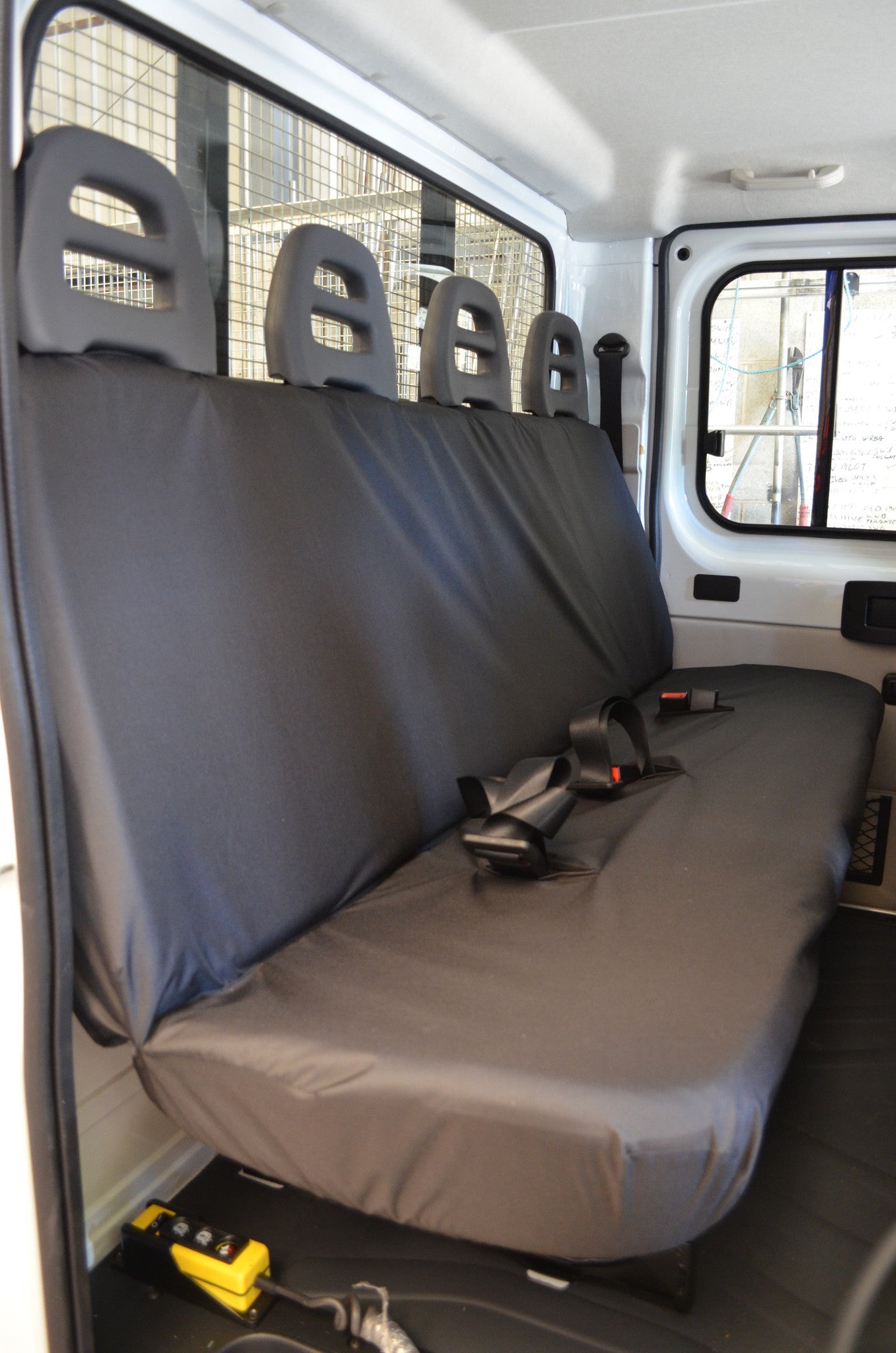 Citroen Relay Van 2006 Onwards Tailored Seat Covers Rear / Black Seat Covers 4 Vans Ltd