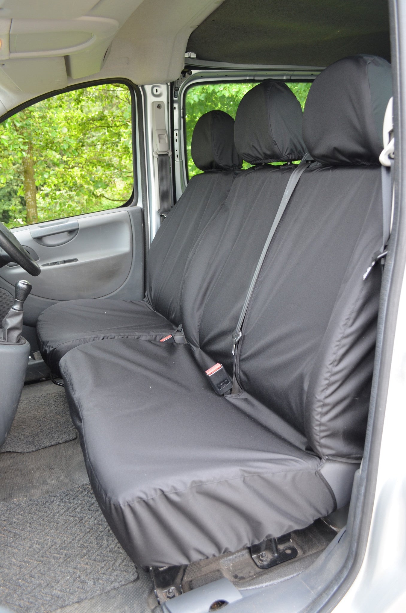 Peugeot Expert Van 2007 - 2016 Tailored Front Seat Covers Black Seat Covers 4 Vans Ltd