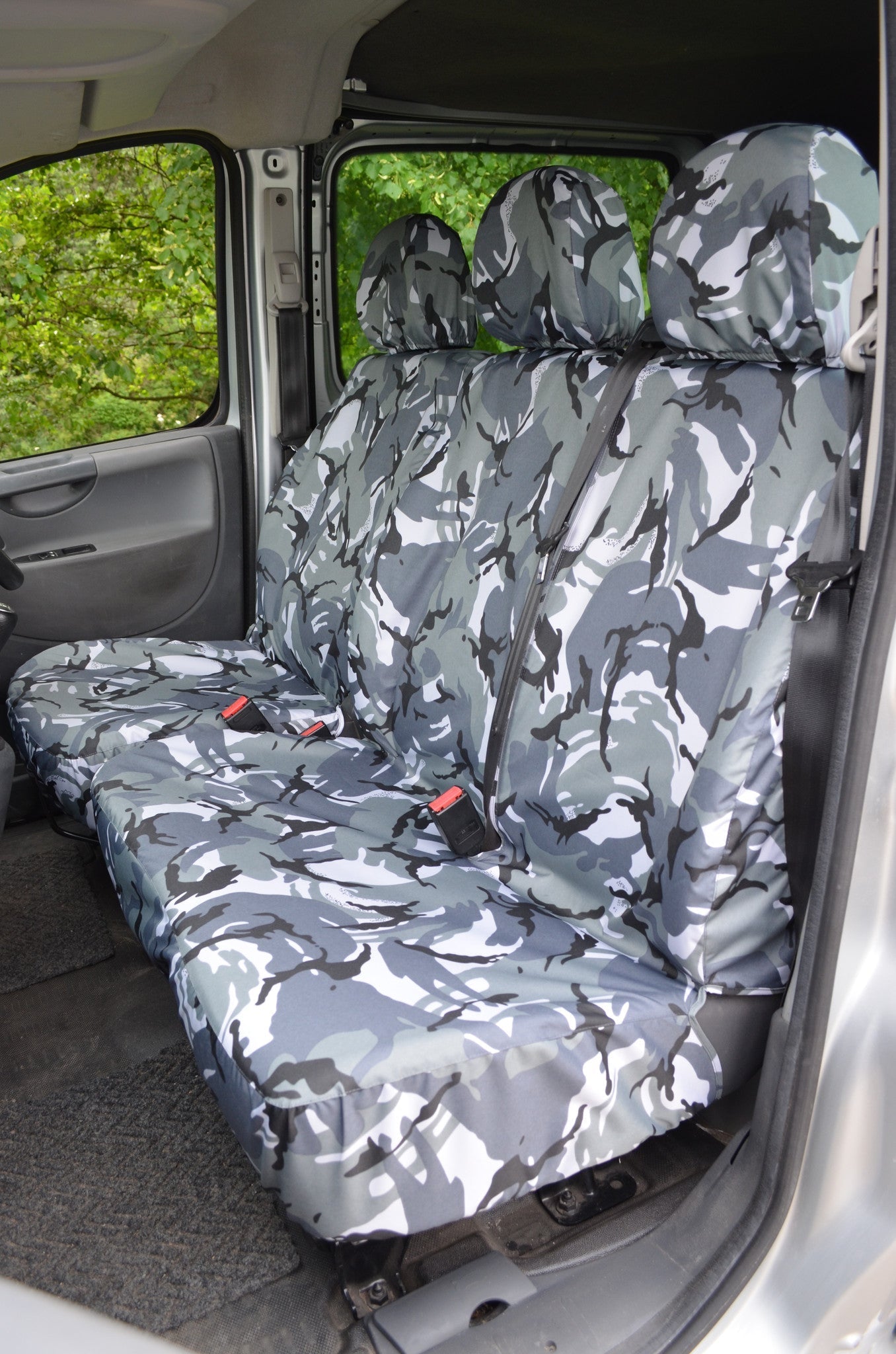 Citroen Dispatch 2007 - 2016 Tailored Front Seat Covers Urban Camouflage Seat Covers 4 Vans Ltd