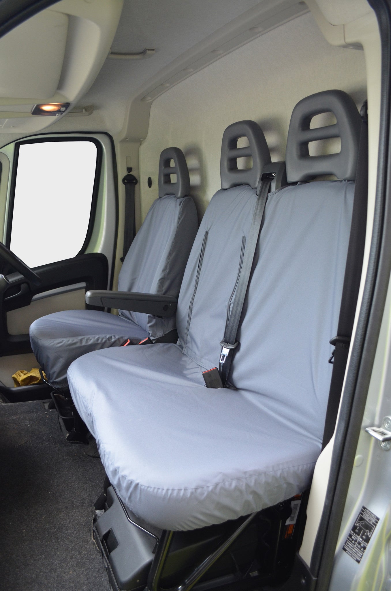 Citroen Relay Van 2006 Onwards Tailored Seat Covers Front / Grey Seat Covers 4 Vans Ltd