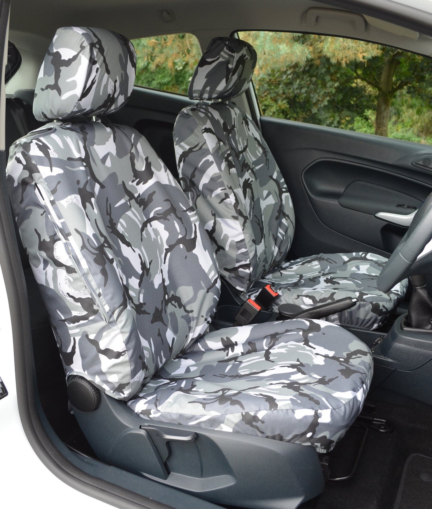 Ford Fiesta Van 2008 - 2018 Tailored Seat Covers Urban Camouflage Seat Covers 4 Vans Ltd