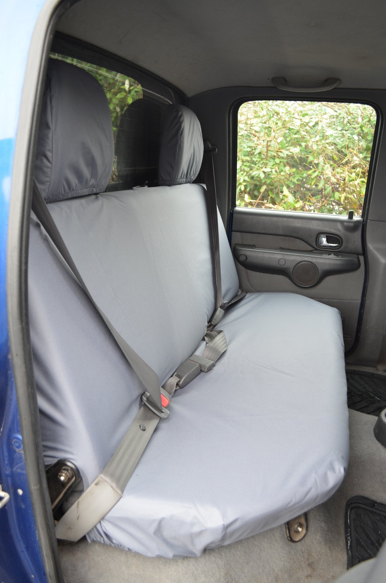 Ford Ranger 1999 to 2006 Seat Covers Rear Seat Cover / Grey Seat Covers 4 Vans Ltd