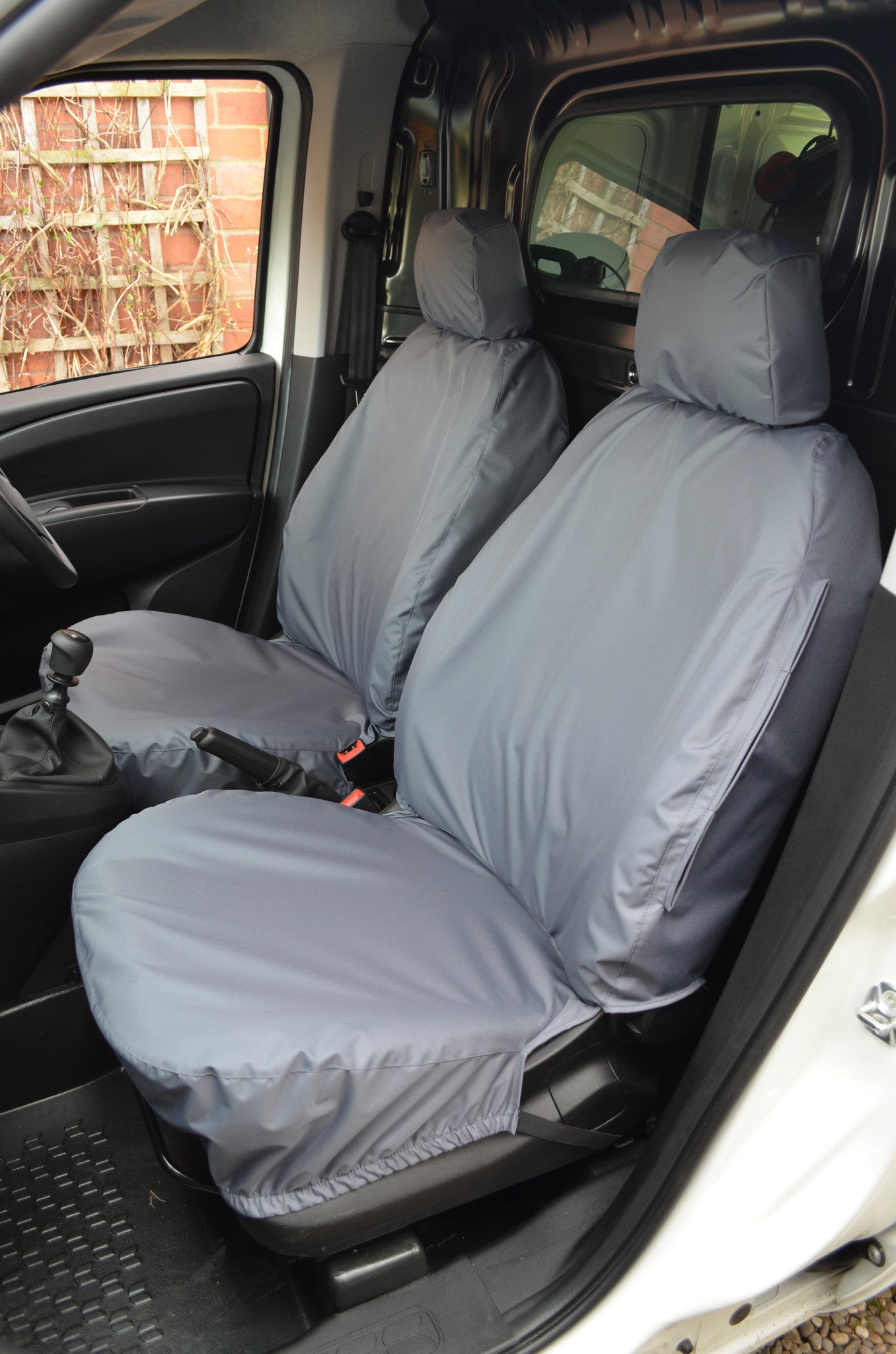 Vauxhall Combo Van 2012 - 2018 Tailored Seat Covers Grey / Front Pair Seat Covers 4 Vans Ltd