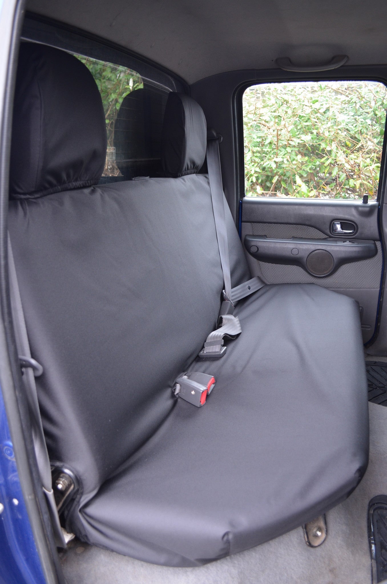 Ford Ranger 1999 to 2006 Seat Covers Rear Seat Cover / Black Seat Covers 4 Vans Ltd