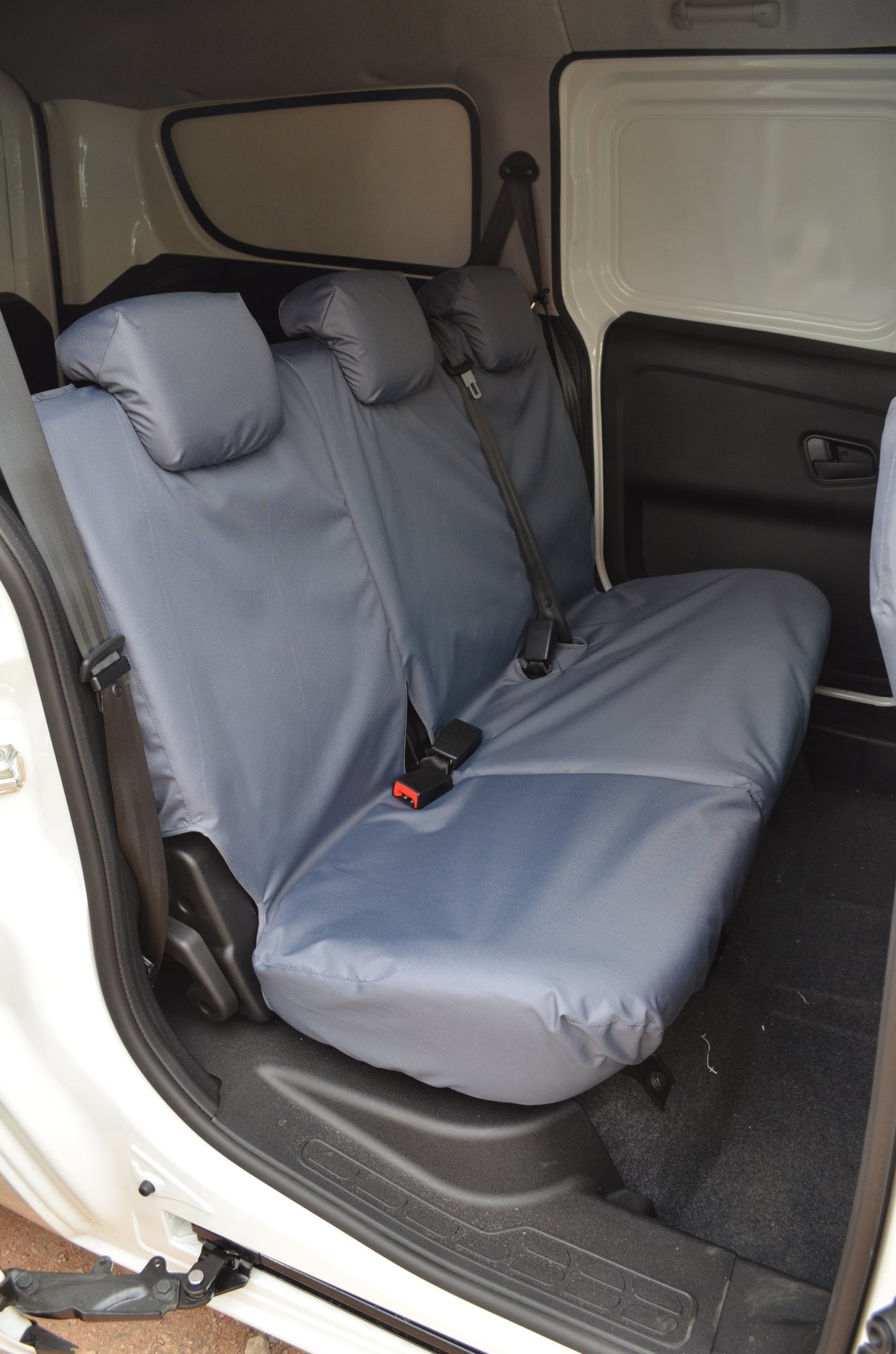 Fiat Doblo Van 2010+ Tailored Seat Covers Grey / Rear Seat Covers 4 Vans Ltd