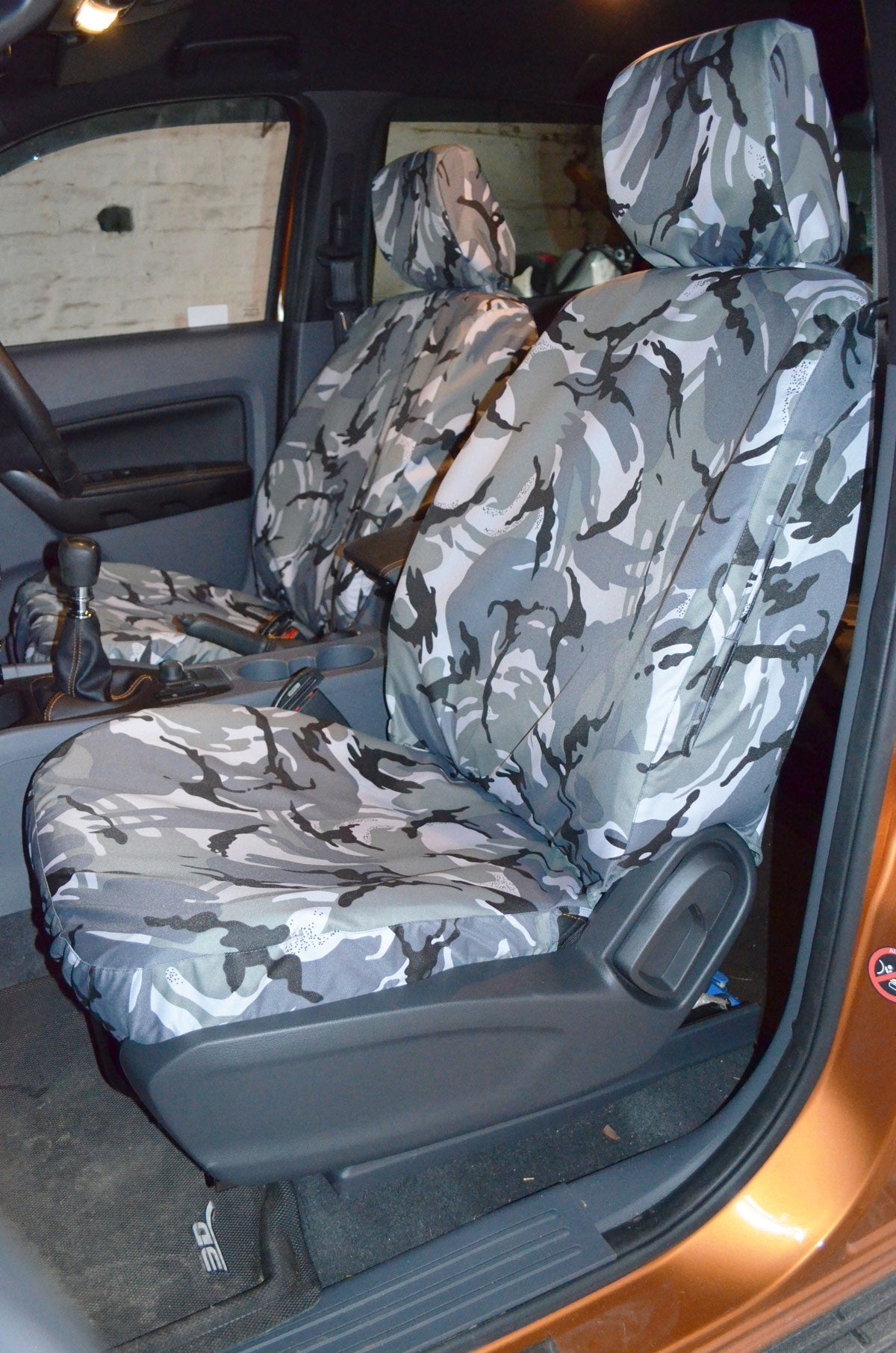 Ford Ranger 2012 Onwards Seat Covers Front Pair Seat Covers / Urban Camouflage Seat Covers 4 Vans Ltd