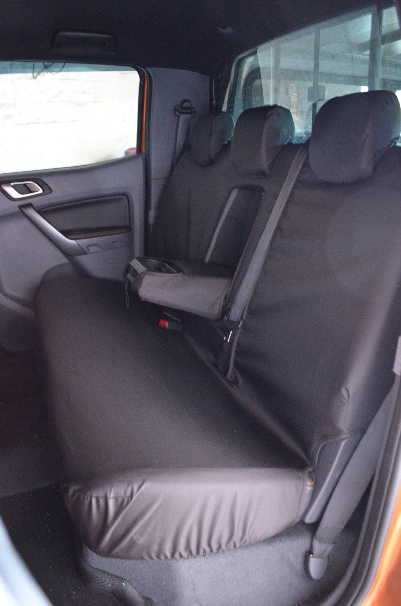 Ford Ranger Wildtrack 2016 Onwards Seat Covers Rear Seat Cover / Black Seat Covers 4 Vans Ltd