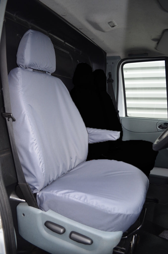 Ford Transit Van 2000 - 2013 Driver's Seat Tailored Seat Cover Grey Seat Covers 4 Vans Ltd