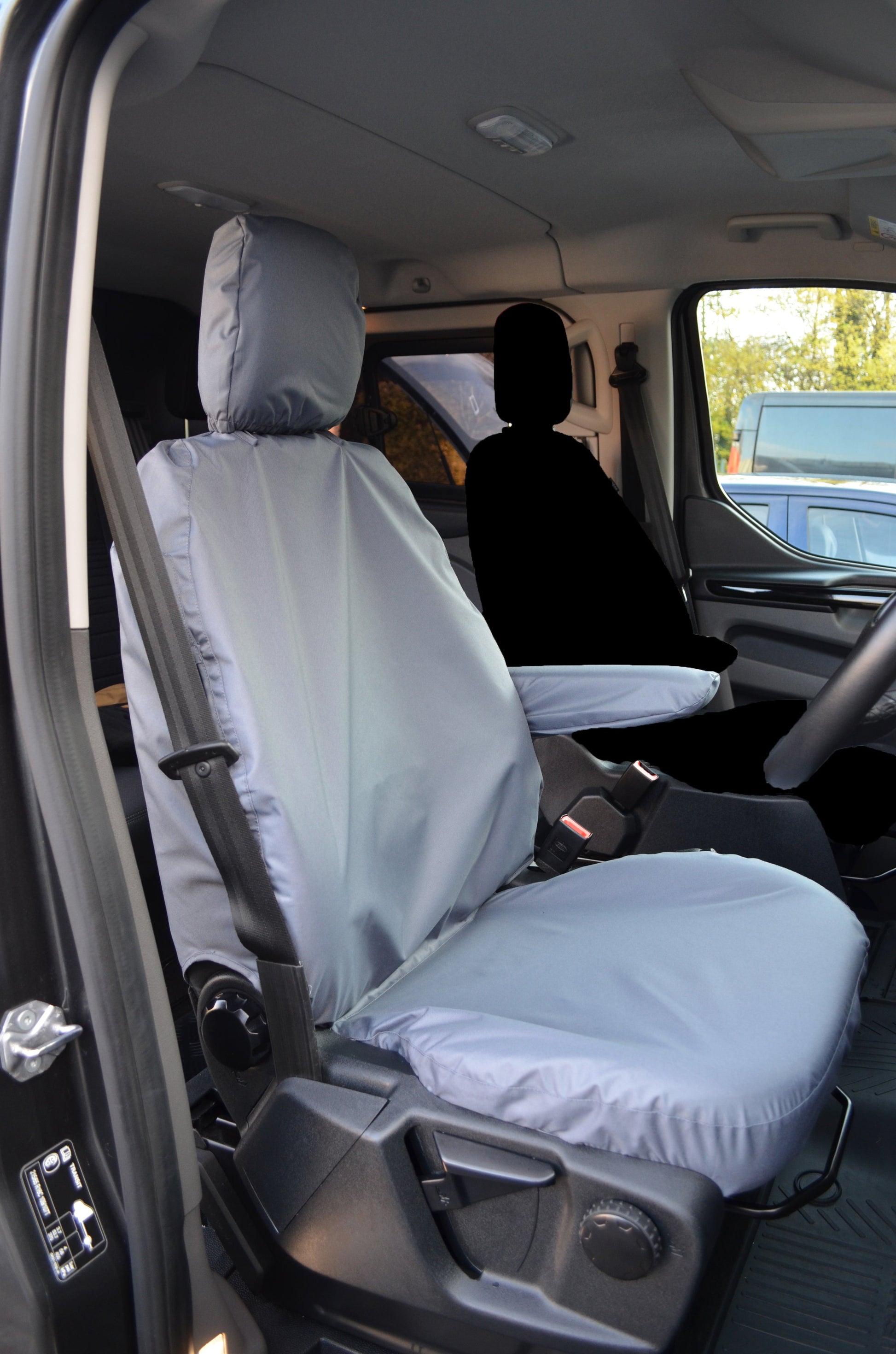 Ford Transit 2014+ Onwards Driver's Seat Tailored Seat Cover Grey Seat Covers 4 Vans Ltd