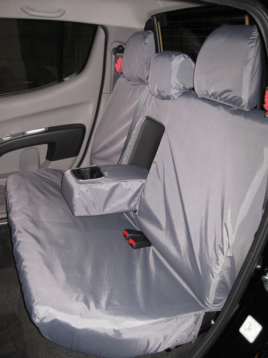 Mitsubishi L200 Double Cab (2006 to 2015) Tailored Seat Covers Rear Seat / Grey Seat Covers 4 Vans Ltd